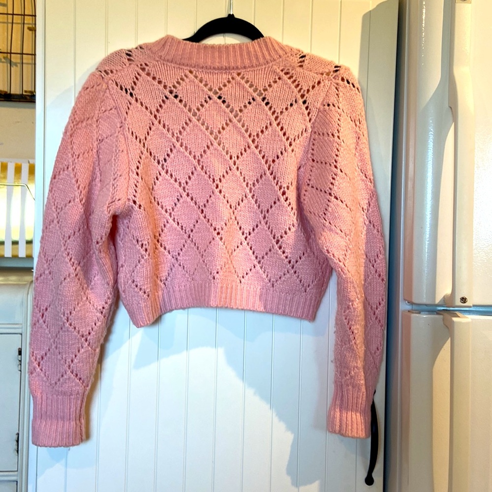 ♥️ HOST PICK ♥️ LITTLE WHITE HOUSE chunky cardigan S/M - Picture 2 of 9